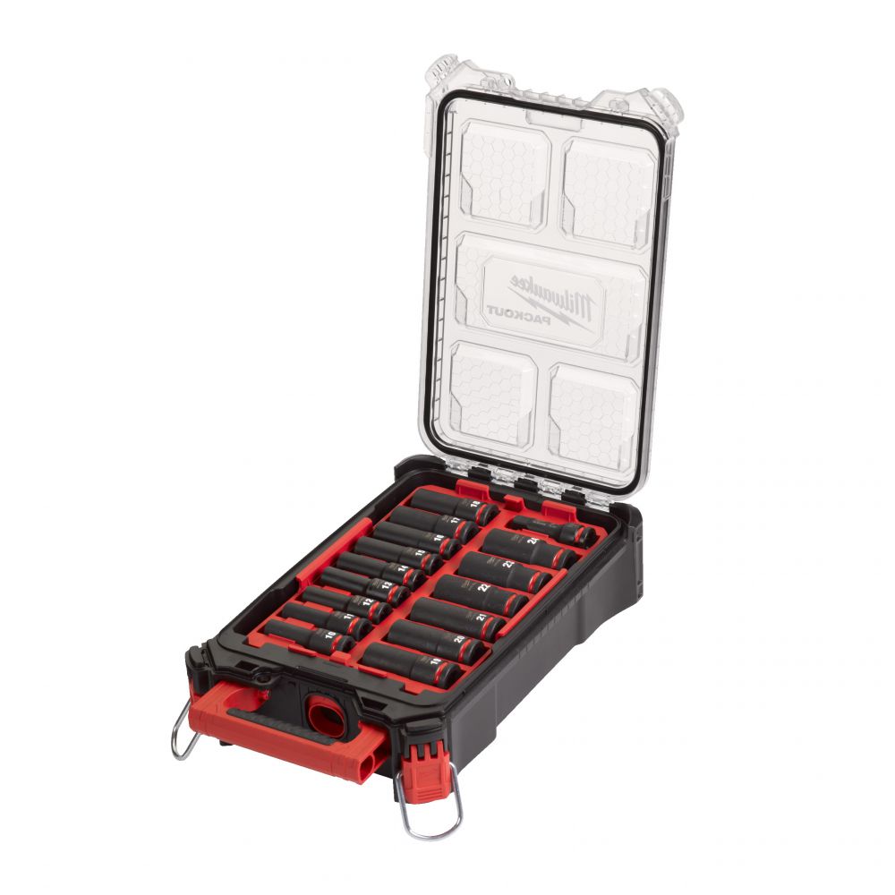 PACKOUT™ Set SHOCKWAVE™ SCHLAGNÜSSE 1/2 PACKOUT IMPACT SOCKET SET - 16 PC im Organiser Compact